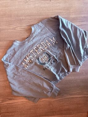 wild fable Amsterdam Graphic Sweatshirt - Sage Green